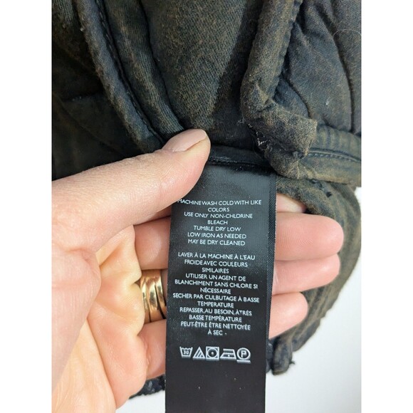 Nwot Free People Women's Black Dolman Quilted Knit Zip-Up Jacket Size Small - Picture 12 of 14